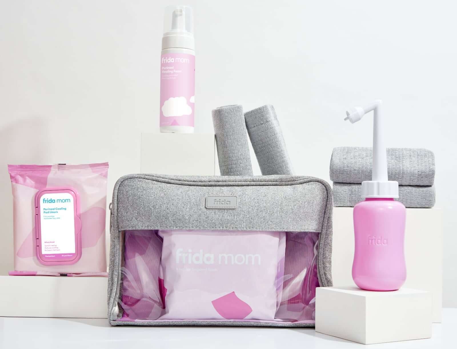 Frida care products, flat lay